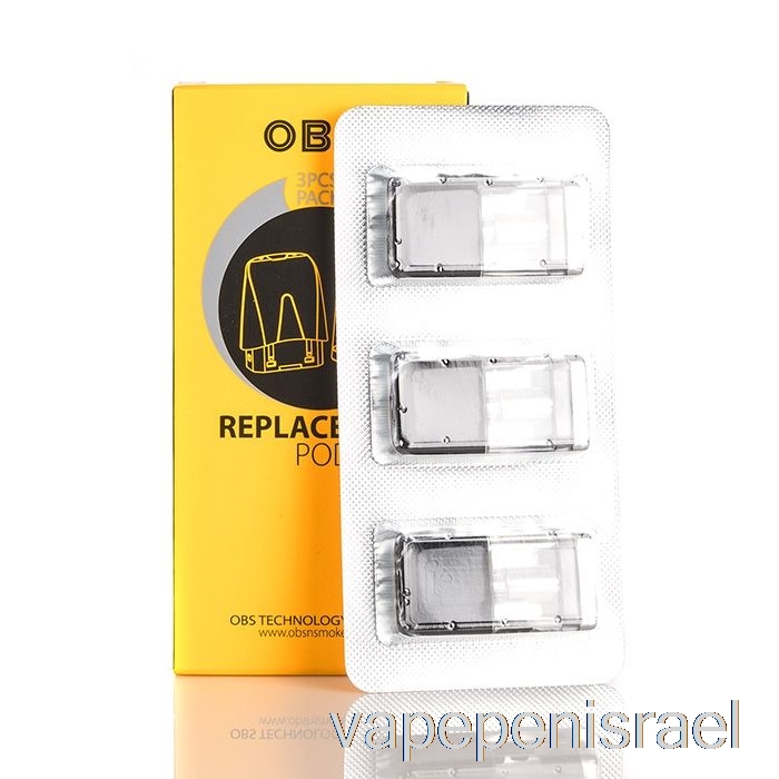 תרמילים להחלפת קרקע חד פעמיים Vape Israel Obs 1.5 מ"ל תרמילים למילוי קרקע